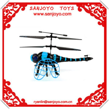 rc hélicoptère pièces de rechange libellule rc jouet 4.5ch w / ailes battantes et lumière LED